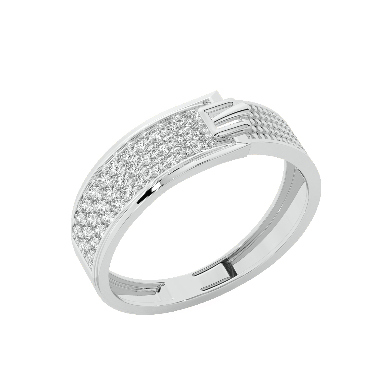 Azure Round Diamond Ring For Him